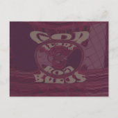 ゴッドブレスユギラフェスアートプリント/デザイン ポストカード (正面)