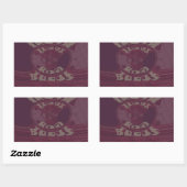 ゴッドブレスユギラフェスアートプリント/デザイン 長方形シール (シート)