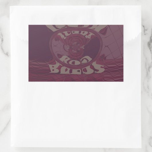 ゴッドブレスユギラフェスアートプリント/デザイン 長方形シール (バッグ)