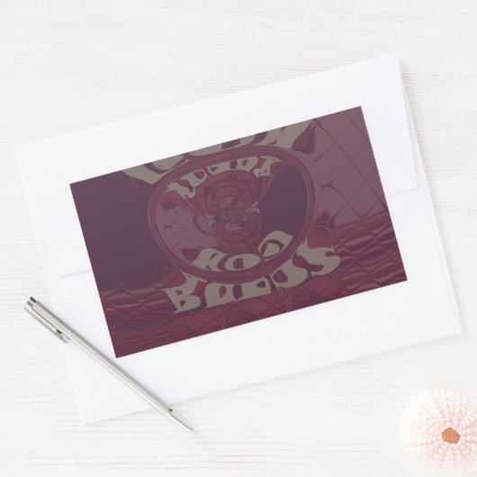 ゴッドブレスユギラフェスアートプリント/デザイン 長方形シール (封筒)