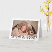 ゴッドペアレンツプロポーズ写真書 カード (黄色い花)