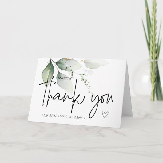 ゴッドペアレントギフト私のゴッドファーザーC カード (正面)