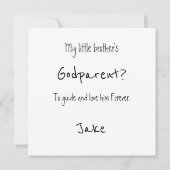 ゴッドペアレントベビー&兄弟姉妹写真 カード (裏面)