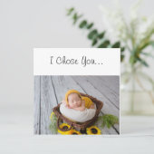 ゴッドペアレント提案私が選生まれたばかりのんだバスケット カード (スタンド正面)