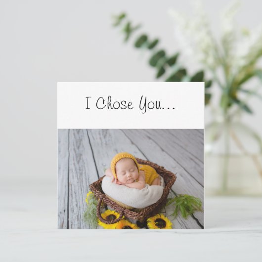 ゴッドペアレント提案私が選生まれたばかりのんだバスケット カード (スタンド正面)