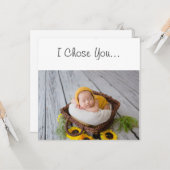 ゴッドペアレント提案私が選生まれたばかりのんだバスケット カード (正面/裏面インサイチュ)