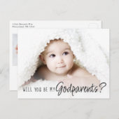 ゴッドペアレント提案 |シンプルクラシックScript 2 Photo ポストカード (正面/裏面)