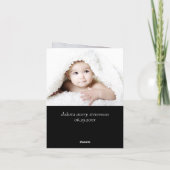 ゴッドペアレント提案 |ネイビーブルー数々のフォト カード (裏面)