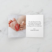 ゴッドペアレント提案 |ネイビーブルー数々のフォト カード (内部)