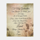 ゴッドマザーがパーソナライズ フリースブランケット (正面)