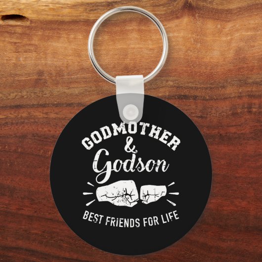 ゴッドマザーとゴッドソンの生涯の友 キーホルダー (正面)