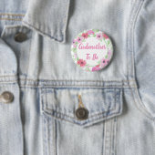 ゴッドマザーになる水彩フローラ赤ちゃんシャワー 缶バッジ (インサイチュ)