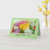 ゴッドマザーの母の日の花のカード カード (黄色い花)