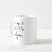 ✨ゴッドマザーへのスパークル引用文ギフト コーヒーマグカップ (正面左)