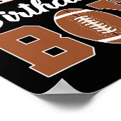 ゴッドマザーオブザ誕生日ボーイフットボールパーティーファミリー ポスター (角)