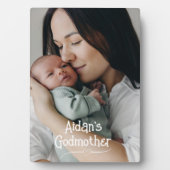ゴッドマザーギフト！甘い写真 フォトプラーク (正面)