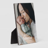 ゴッドマザーギフト！甘い写真 フォトプラーク (側面)
