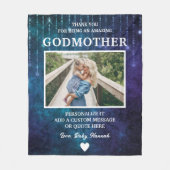 ゴッドマザーサンキューブルースパークルカスタム フリースブランケット (正面)