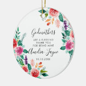 ゴッドマザーズ賛美がフローラ写真 セラミックオーナメント (左)