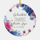 ゴッドマザーズ賛美がフローラ写真 セラミックオーナメント (正面)