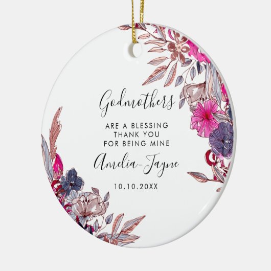 ゴッドマザーズ賛美はフローラ秋写真 セラミックオーナメント (左)