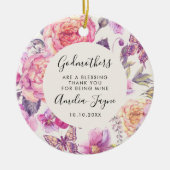 ゴッドマザーズ賛美は蝶のフローラ写真 セラミックオーナメント (正面)