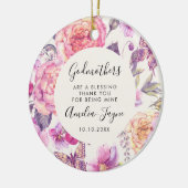 ゴッドマザーズ賛美は蝶のフローラ写真 セラミックオーナメント (左)