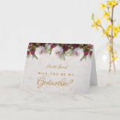 ゴッドマザープロポーザルフローラバーガンディープオーニー大理石 カード (黄色い花)