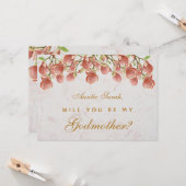 ゴッドマザープロポーズピンクマグノリアマーブルフローラ カード (正面/裏面インサイチュ)