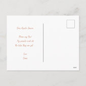 ゴッドマザープロポーズピンクローズ金ゴールドクロスクレストガール シーズンポストカード (裏面)