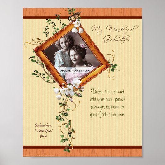 ゴッドマザーリリー8x10フォトカスタムプリントテンプレート ポスター (正面)