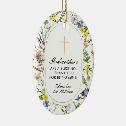 ゴッドマザーワイルドフラワーバプテスマ セラミックオーナメント (右)