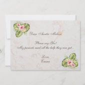 ゴッドマザー提案熱帯葉フローラハイビスカス カード (裏面)