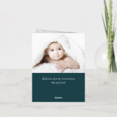 ゴッドマザー提案 |ネイビーブルー2枚の写真 カード (裏面)