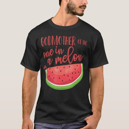 ゴッドマザー誕生日ワンインメロンスイカテーマ Tシャツ (正面)