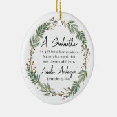 ゴッドマザー《キリスト教》洗礼式や命名式バプテスマ セラミックオーナメント (右)