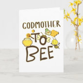 ゴッドマザー・トゥ・ビー妊娠の発表 カード (黄色い花)