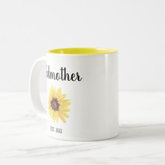 ゴッドマパーソナライズされたザーエスト。ひま絵を描花 ツートーンマグカップ (正面左)