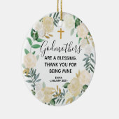 ゴッドマパーソナライズされたザークリスマスの飾り セラミックオーナメント (右)