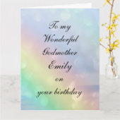 ゴッドマパーソナライズされたザー誕生日 カード (黄色い花)