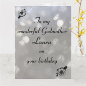 ゴッドマパーソナライズされたザー誕生日 カード (黄色い花)