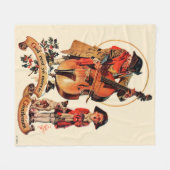 ゴッドレストイェメリー紳士 フリースブランケット (正面(横))