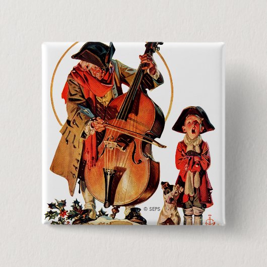 ゴッドレストイェメリー紳士 缶バッジ (正面)