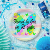 ゴッド85th誕生日紙プレート ペーパープレート (パーティー)