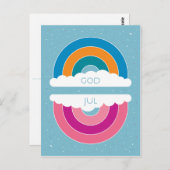 ゴッド・ジュル ポストカード (正面/裏面)