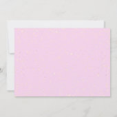 ゴッド ピンク ユニコーン 馬 白 バースデー ベイビー シャワー 招待状 (裏面)