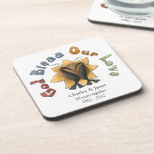 『ゴッド·ブレス·ア·ラブ·コルク·コースター』 コースター (左側)