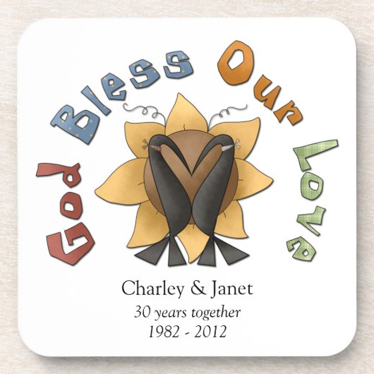 『ゴッド·ブレス·ア·ラブ·コルク·コースター』 コースター (正面)