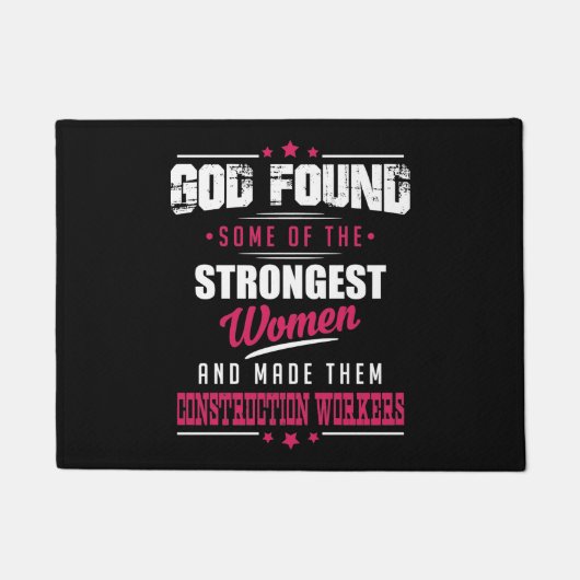 ゴッド・メイド・建築・ワー笑わされるカーズ ドアマット (正面)