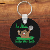 ゴッパーとゴルフボール キーホルダー (正面)